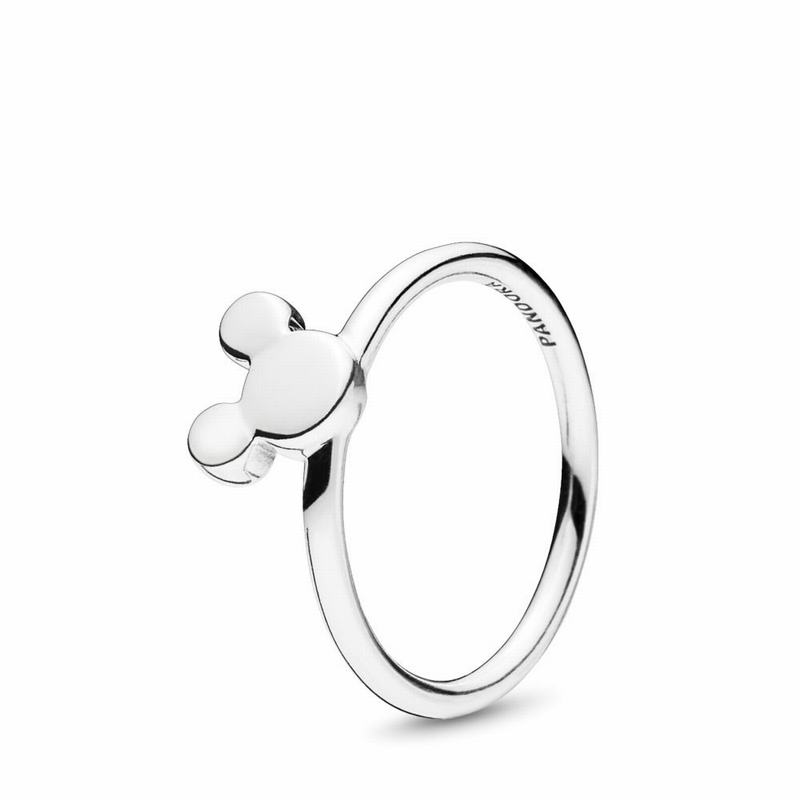 Pandora Disney Mickey Silhouette Stackable Ring Ireland - Sterling Silver - 251780FLJ